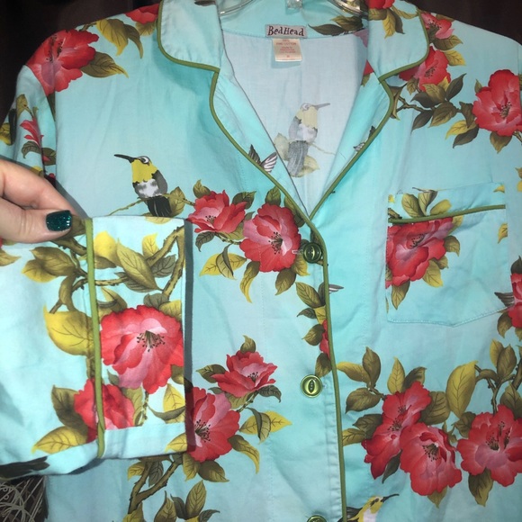 BedHead Other - BEDHEAD Hummingbird Pajama Top Sleep Shirt M